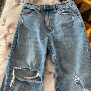 Abercrombie and Fitch 90s straight ultra high rise